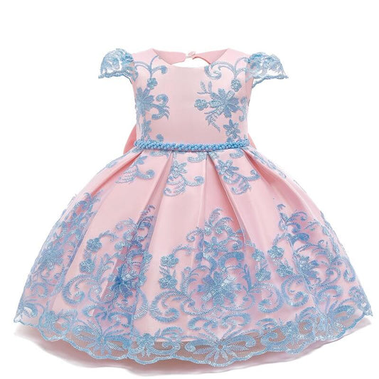 Robe bebe rose pale
