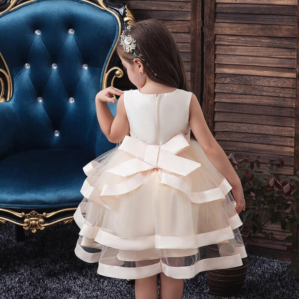 Robe beige fille