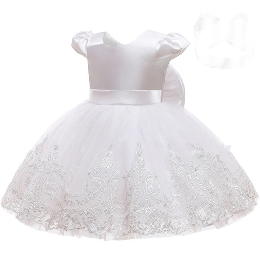 Robe blanche bebe fille ceremonie