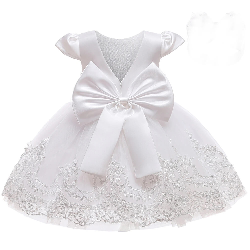 Robe Blanche B b Fille C r monie