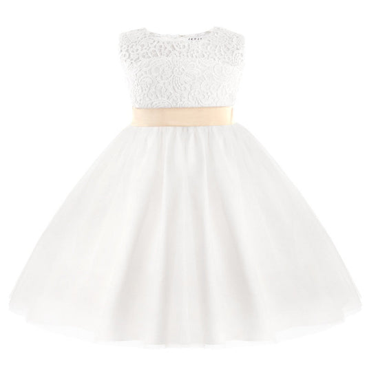 Robe blanche fille pour communion
