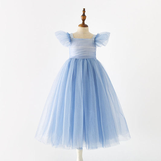 Robe bleu princesse tulle