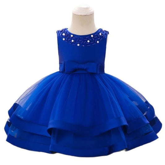 Robe ceremonie bebe bleu marine