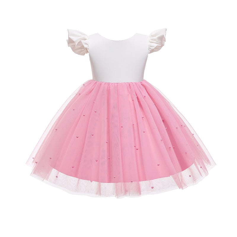 Robe ceremonie bebe fille rose