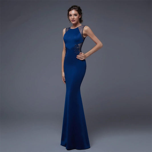 Robe de bal bleu marine