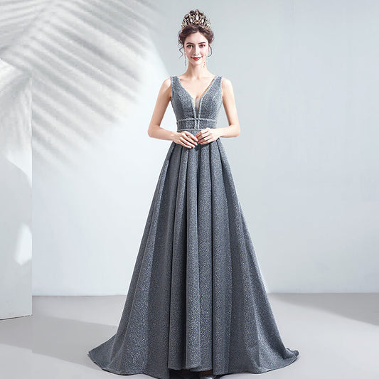 Robe de bal pailletée