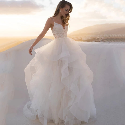 Robe de mariee princesse organza