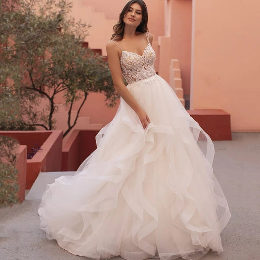 Robe de mariee volant tulle