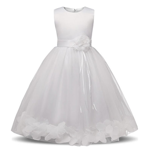 Robe de princesse blanche pour petite fille