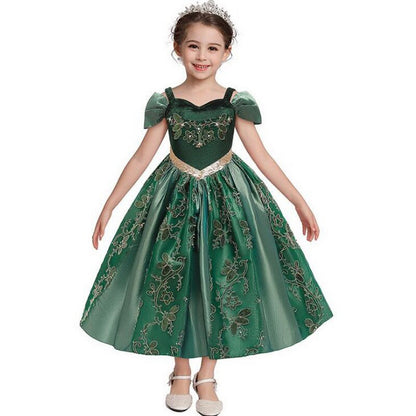 Robe de Princesse Verte Émeraude - Main Image
