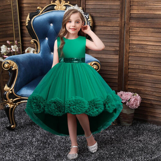 Robe de princesse verte