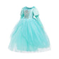 Robe fille bleu turquoise