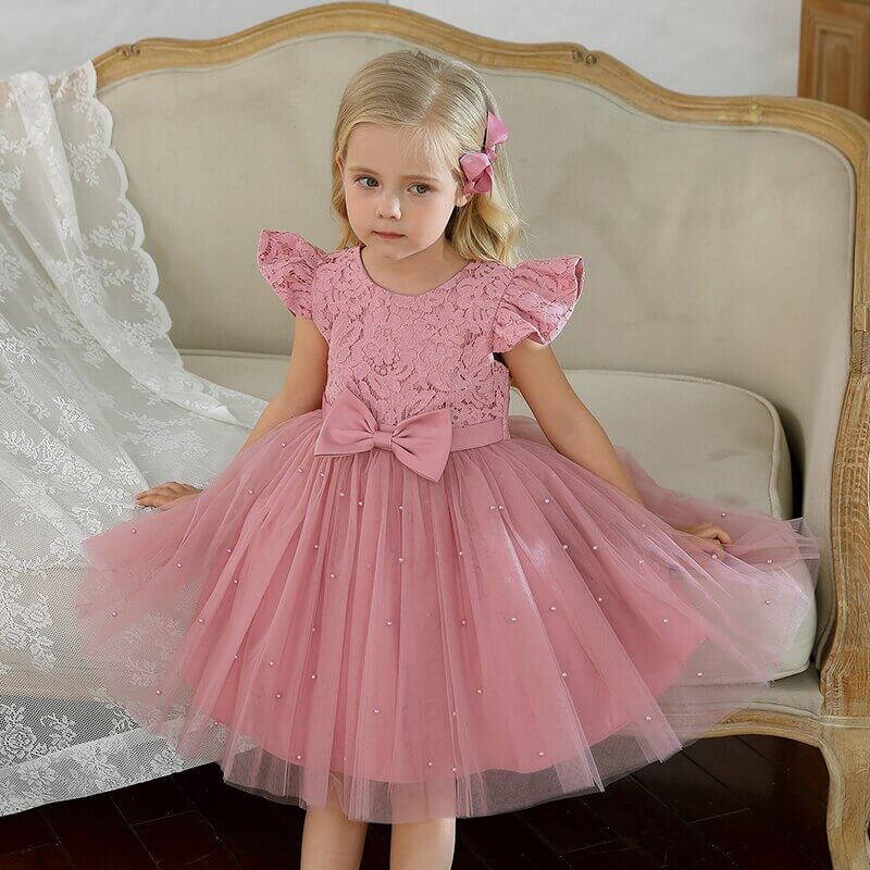 Robes de princesse en dentelle pour petites filles de 0 à 2 ans