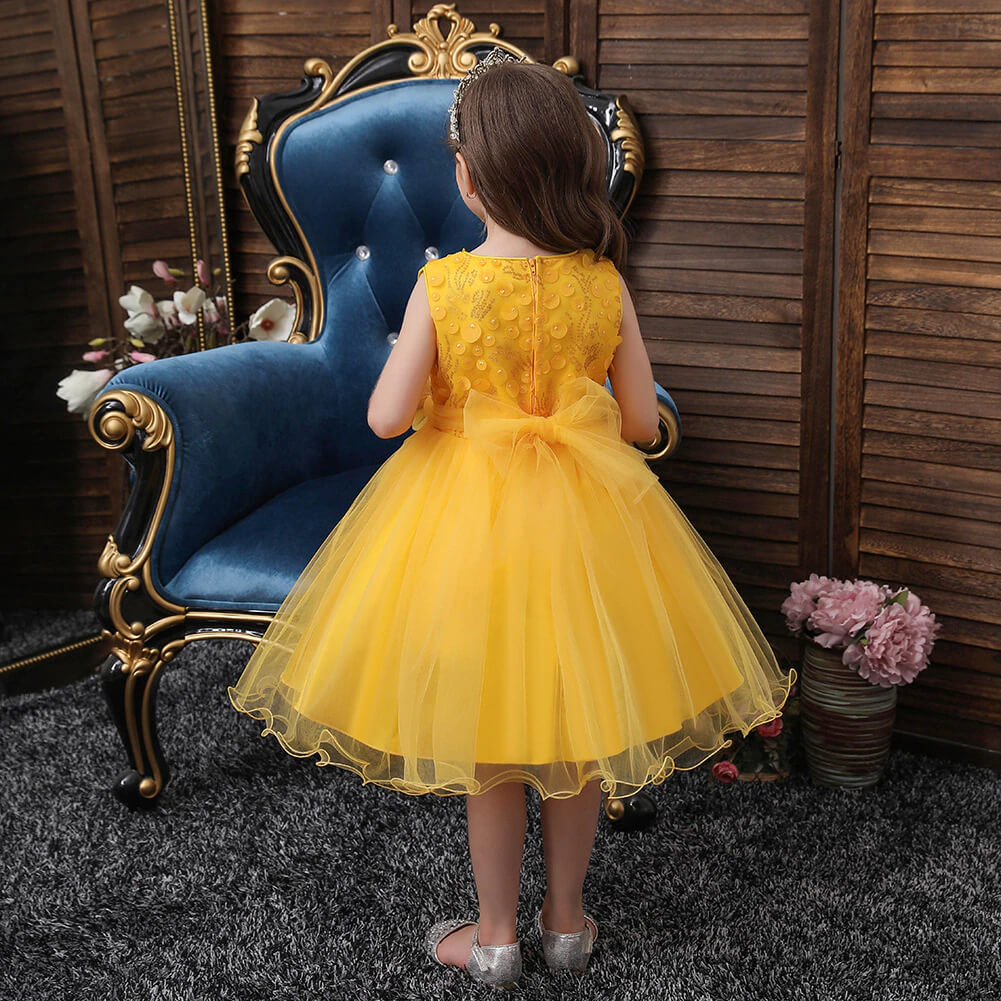 Robe jaune petite fille new arrivals