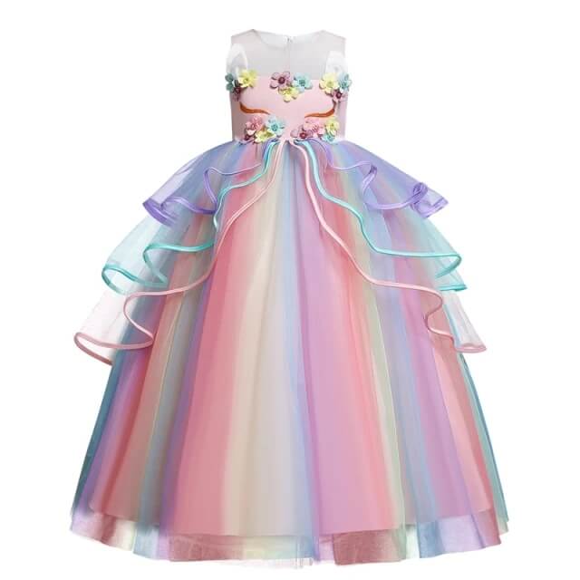 Robe de licorne fille hot sale