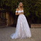 Robe mariage col bateau