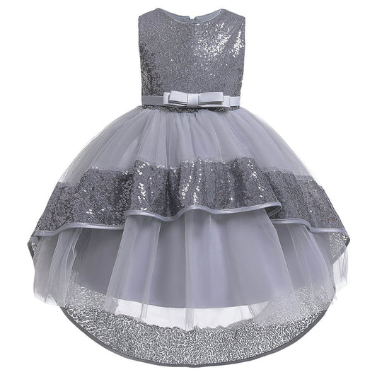 Robe princesse argentee