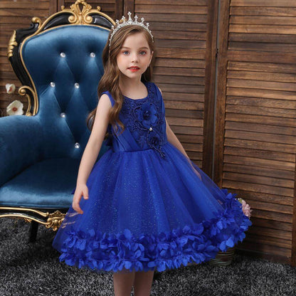 Robe princesse bleu marine