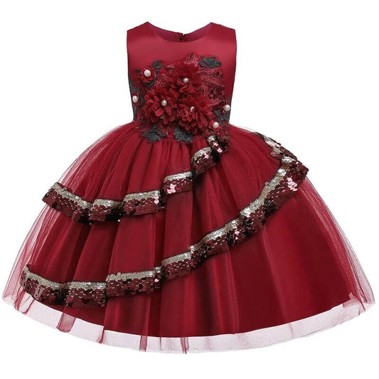 Robe princesse bordeaux