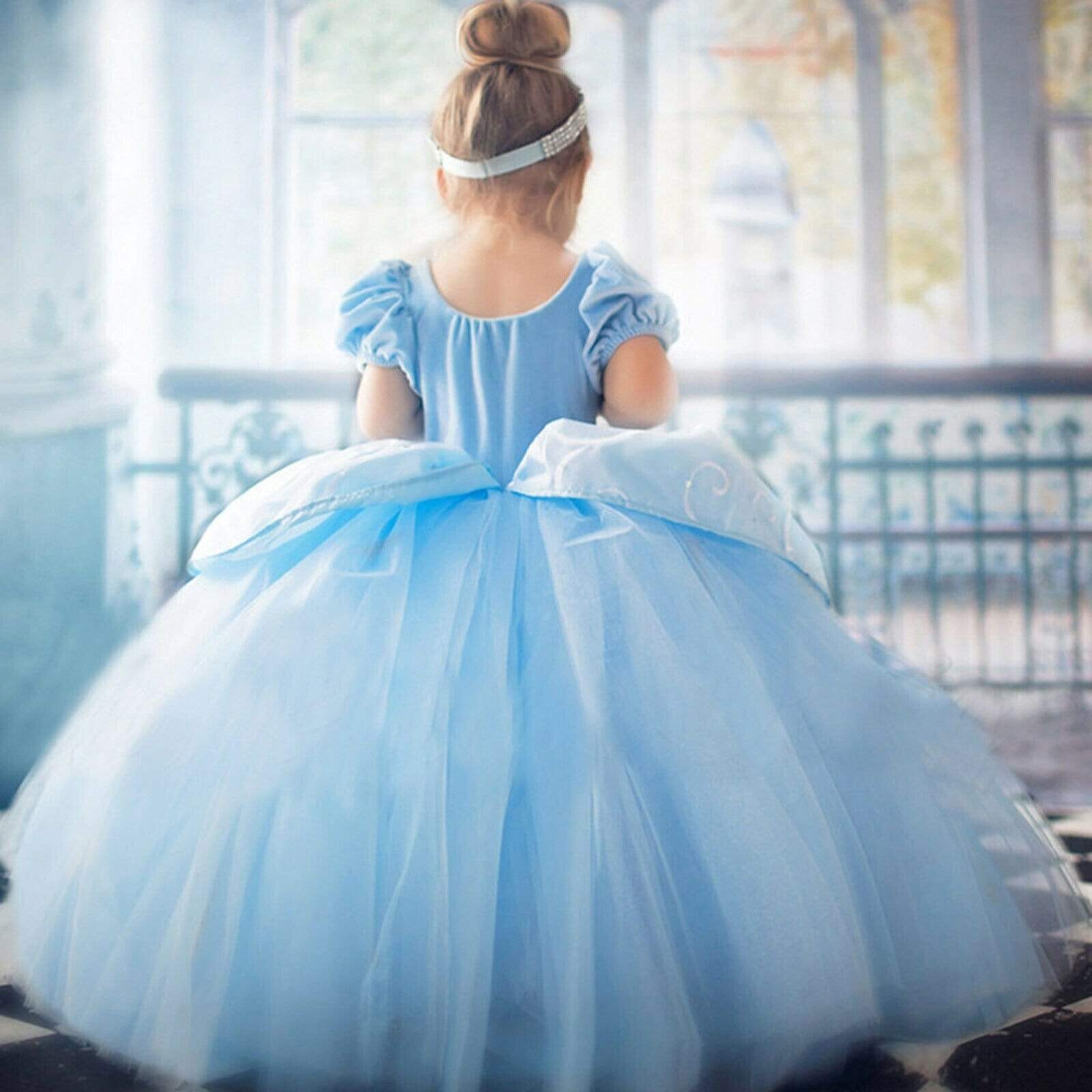 Robe De Princesse Bleu Fille 5 Ans