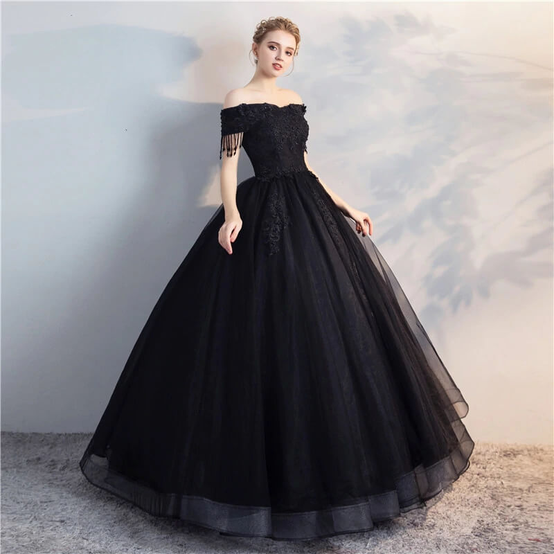 Robe princesse femme noire