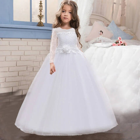 Robe Princesse Fille Manche Longue