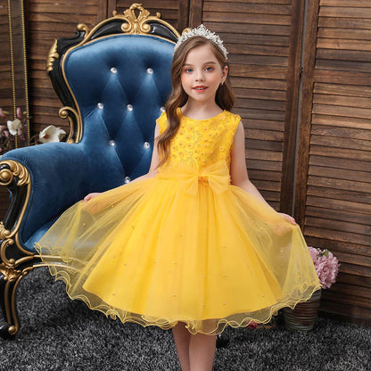 Robe princesse jaune