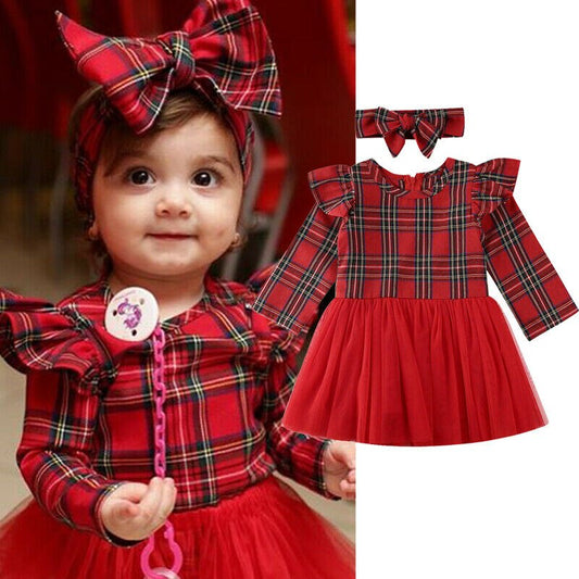 Robe de Noël tout-petit filles, robe rouge de bébé fille de Noël, robe de  fille photoshoot, robe de bébé pour photo de Noël livraison express -   France
