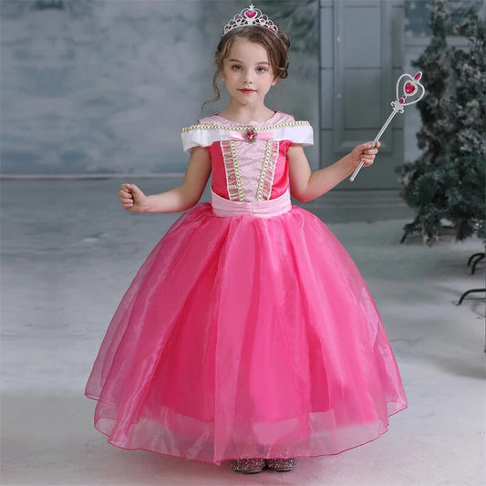 Magnifique robe princesse rose clair satinée 2 ans 8€ - Inconnu