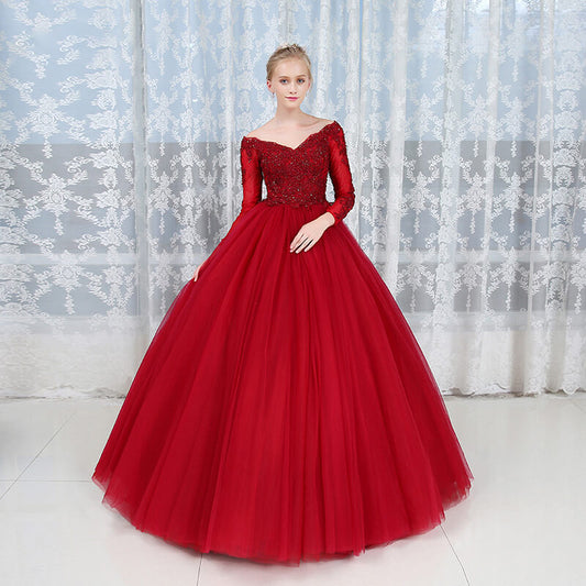 Robe princesse rouge adulte