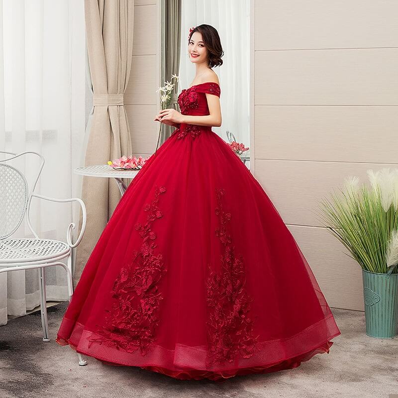 Robe princesse rouge