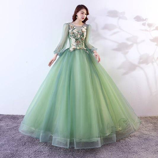 Robe reine verte