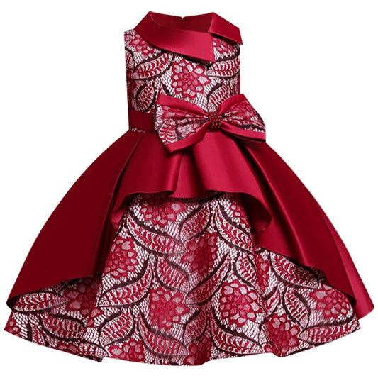 Robe rouge fille ceremonie