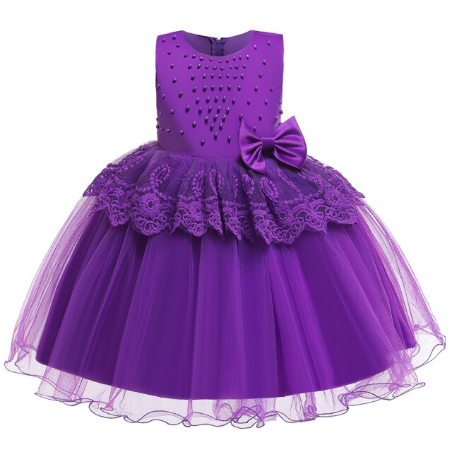 Robe fille violette