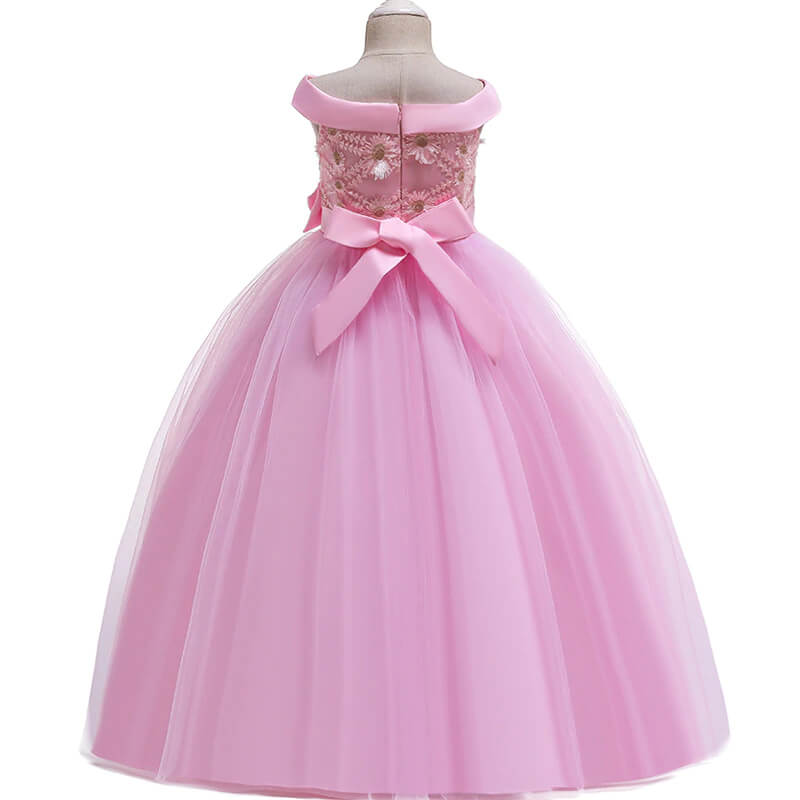 robe fille rose princesse