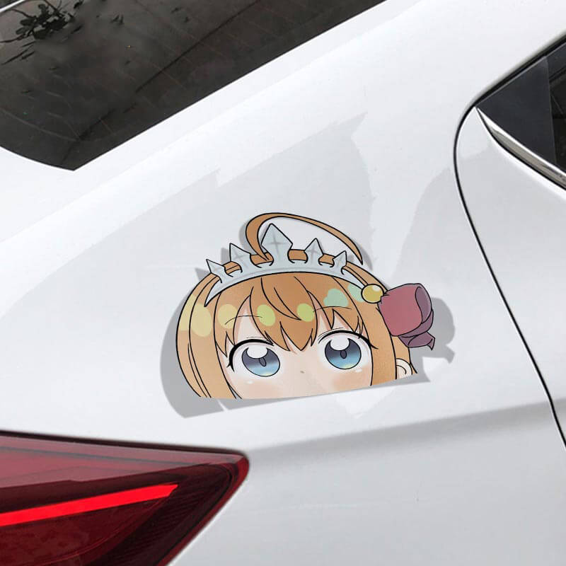 Sticker voiture princesse
