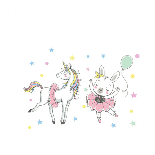 Stickers chambre fille lapin