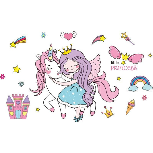 Stickers Fille princesse