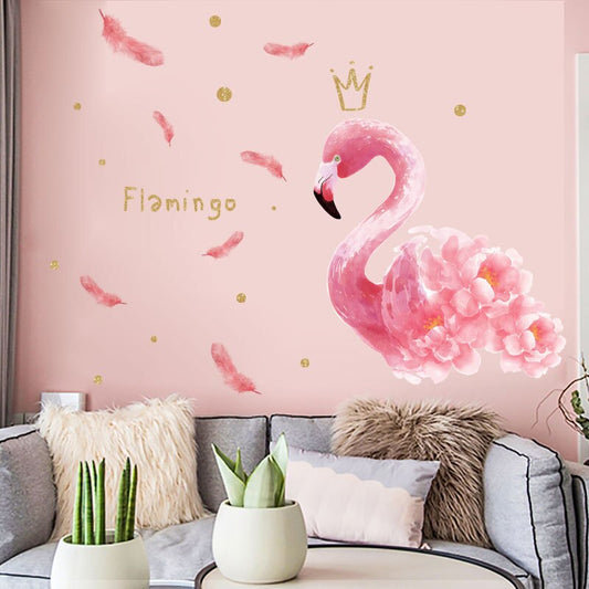 Stickers flamant rose