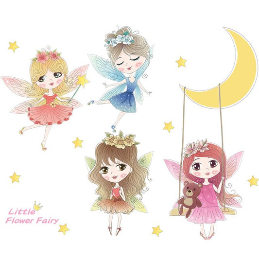 Stickers muraux chambre fille fee