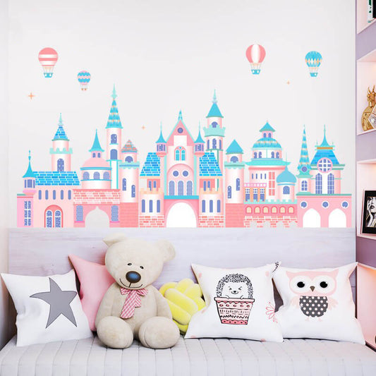 Stickers muraux chateau de princesse