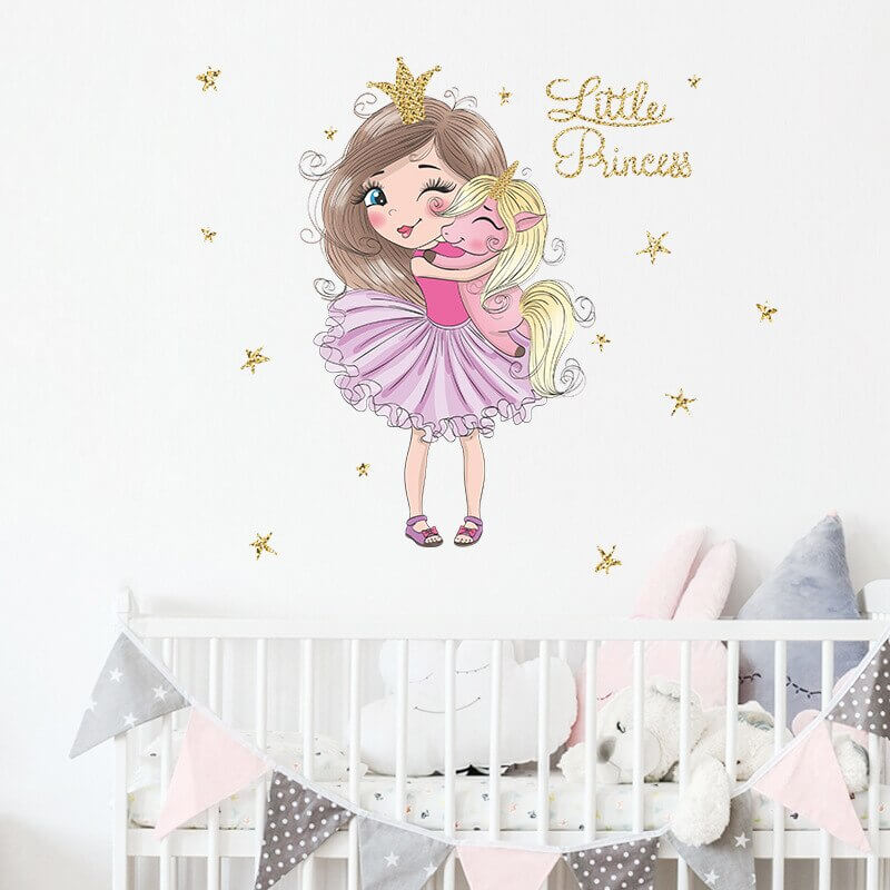 Stickers princesse, stickers enfant princesse - Art Déco Stickers