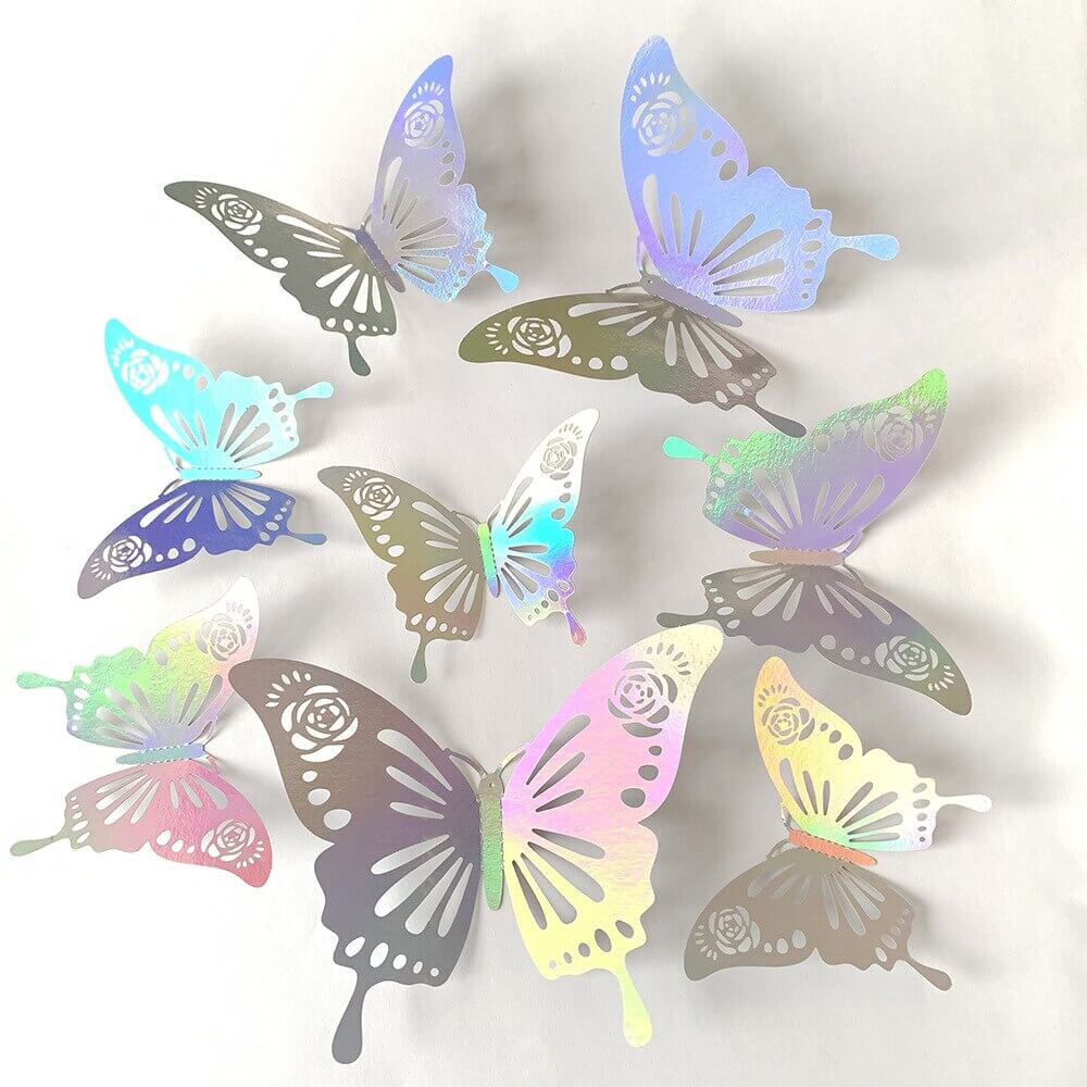 Stickers muraux papillons 3d