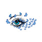Stickers papillons visage