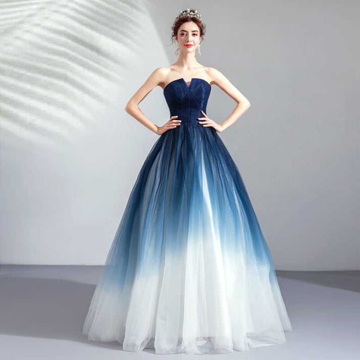 Robe C?�r?�monie Femme Bleu Nuit | Princesse Magique