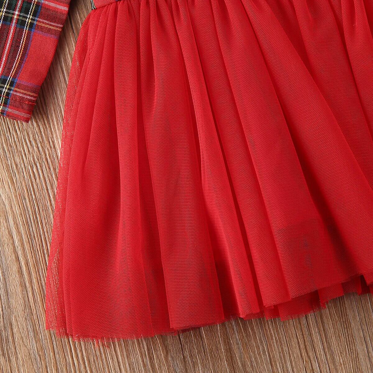 Tissu robe bebe rouge