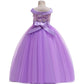 robe fille violette